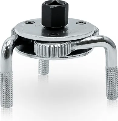 Produktbild von CCLIFE Ölfilterschlüssel 3-armig Ölfilterspinne mit 3/8'' x 1/2'' Adapter Ölwechselwerkzeug Auto Werkzeug für Ölfilter Ø 40-120 mm
