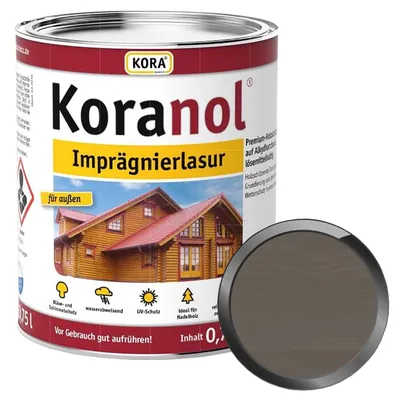 Produktbild von KORA Koranol Imprägnierlasur 0.75 Liter Granit