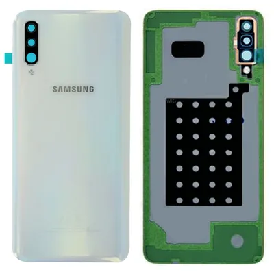 Image de Couvercle de batterie Samsung GH82-19467B pour Galaxy A70 A705F, blanc, pièce de rechange, neuf