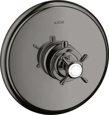 Produktbild von Thermostat AXOR MONTREUX UP Highflow Durchflußm. 59 l/m pol. bl c Highflow, Durchflussmenge 59 l/min polished black chrome