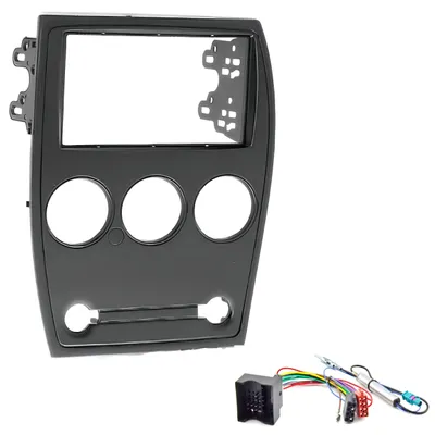 2-DIN Radioblende für Citroen C-Elysse 2008-2013, schwarz