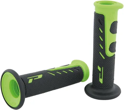 Produktbild von Progrip Griffgummi 725 Grün / Schwarz Offen Paar Ø22/25mm Länge 122mm