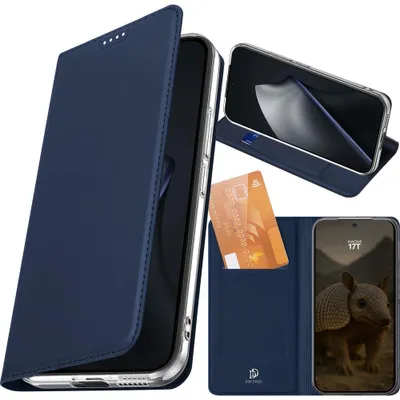 Obrázok produktu pre Puzdro na mobil s klopkou pre Xiaomi 17T, značka Dux Ducis, model Skin Pro, tmavomodrej farby
