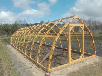 Obrázek produktu pro Dřevěný skleník Garden Dream 3,5x6M s těsnicí fólií.