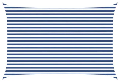 Obrázek produktu pro vidaXL Sluneční plachta, modrá a bílá, 4,5 x 3 m, 100 % polyester Oxford