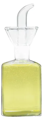 Öl- und Essigflasche, 125 ml, Glas, 6 cm, rund