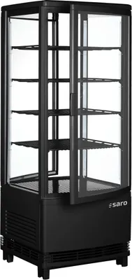 Produktbild von Saro Kühlvitrine Mit Doppeltür Modell Sc100Dt Schwarz