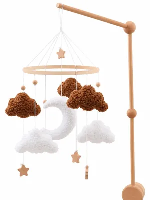 Produktbild von Baby-Mobilehalter, stehend, mit Kuschelmond Teddy, für Babyzimmer