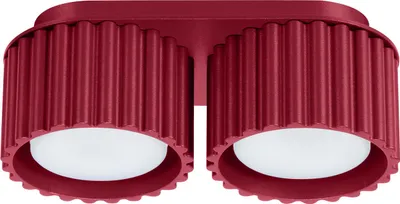 Produktbild von Plafond AURA 2 burgunderrot Gx53 2xGx53 10W Aluminium 8x10x21cm Sollux Lighting