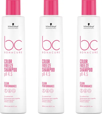 Produktbild von BC Bonacure Color Freeze Shampoo 3x250 ml