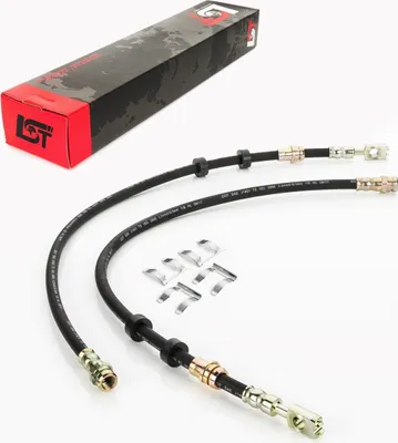 Produktbild von 2x Bremsschlauch Set vorne + Halteklammer für Audi Q2 TT Seat Ateca Skoda VW