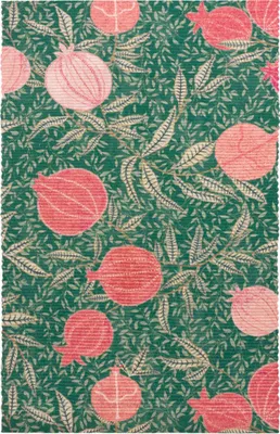 Obrázek produktu pro Paoletti - Běhoun na stůl, granátové jablko RV3563 (230 cm x 35 cm) (zelená)