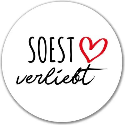 Produktbild von Huuraa Aufkleber Soest verliebt 10cm rund Sticker Geschenkidee