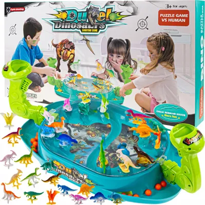 Zdjęcie produktu dla DINOZAURY GRA ZRĘCZNOŚCIOWA DLA DZIECI DINO STRZELANKA INTERAKTYWNA gra