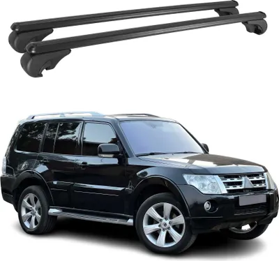 Produktbild von Dachträger für Mitsubishi Pajero 2006-2021 Gepäckträger Grundträger Alu Schwarz