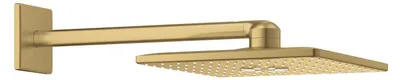 Duschkopfset 310 mm, 2 Strahlarten, Antikalk, gebürstetes Gold