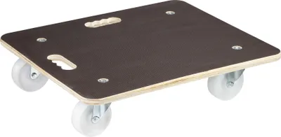 Produktbild von WAGNER Transporthilfe Multiplex MAXIGRIP 18 mm - 59 x 49 x 13,5 cm, Rollen Ø 100 mm, Tragkraft 400 kg - 20111301