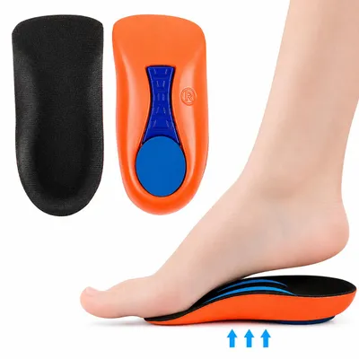 Produktbild von COOL-i Fußgewölbe Halbsohlen 1 Paar, 2,3 cm Arch Support Einlagen, stoßdämpfende Fußbogenstütze