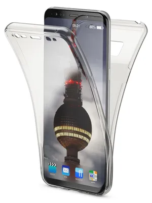 Immagine prodotto di NALIA copertura a 360 gradi per Samsung Galaxy S8, cover completa per telefono cellulare grigio