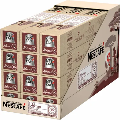 Produktbild von NESCAFÉ Farmers Origins Africas Ristretto für Nespresso (12 x 10 Kapseln)