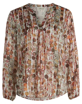 Produktbild von Cartoon (230) Bluse Kurz 1/1 Arm, Brown/Red 7840 7840 42