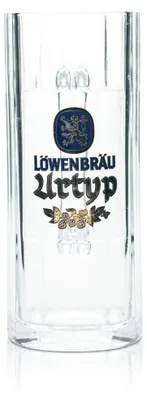 Produktbild von Löwenbräu Bier Glas 0,5l Krug Urtyp Seidel Humpen Kontur Gläser Brauerei Bayern