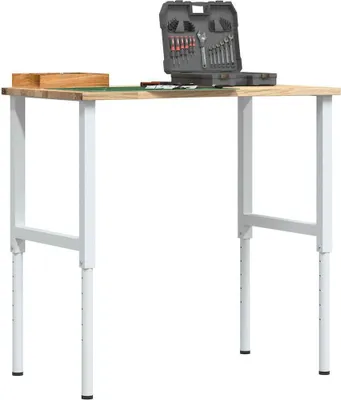 Produktbild von "2026 Promotion" Werkbank 100x60x(71,5-98) cm Massivholz Eiche - Werkbänke CC16789
