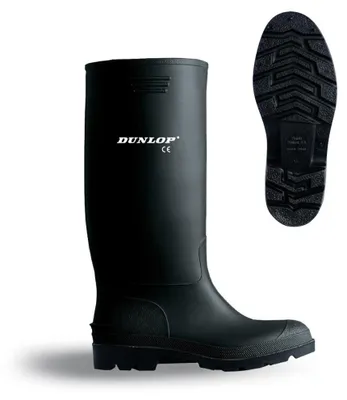 Image de Botte Pvc Dunlop Noire T41 Protection Intégrale Et Confort Durable - Dunlop