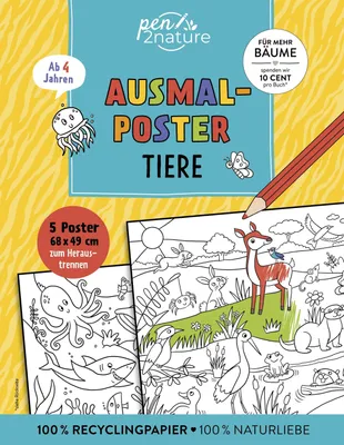 Produktbild von Ausmalposter Tiere