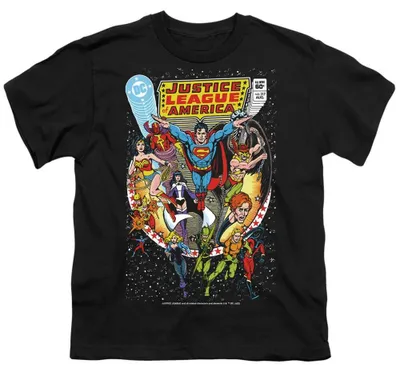 Produktbild von Justice League - "No. 217" T-Shirt für Kinder TV37184 (152-158) (Schwarz)