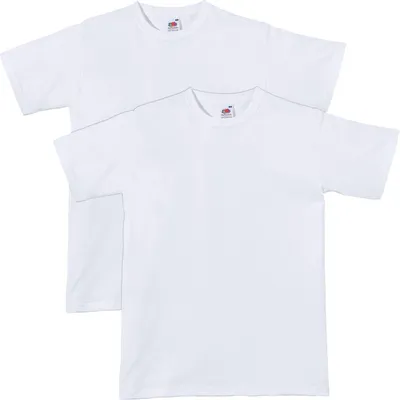 Produktbild von Fruit of the Loom Uni-T-Shirt, 2er-Pack weiß XL