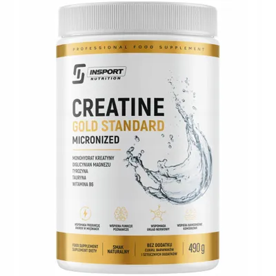 Produktbild von Kreatin Monohydrat mit Magnesium, Taurin, Tyrosin und Vitamin B6, 490 g | INSPORT