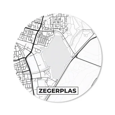 Obrázek produktu pro Podložka pod myš - Mapa - Mapa města - Zegerplas - 20x20cm - Podložka pod myš