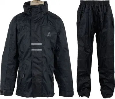 Image de Combinaison de pluie Junior Unie Noir Taille 128