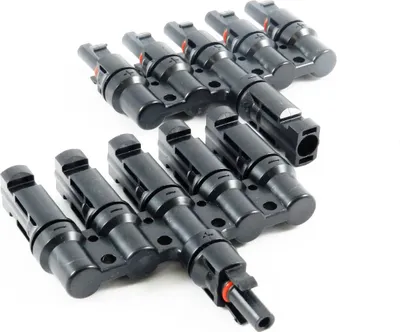 Produktbild von Solarstecker kompatibel mit MC4 Y 2 fach, 3 fach, 4 fach, 5 fach, 6 fach Stecker Kabel Verteiler : T 5 fach Stecker Stecker: T 5 fach Stecker