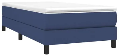 Produktbild von vidaXL Boxspringbettgestell Blau 90x200 cm Stoff
