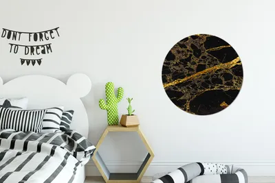 Produktbild von MuchoWow® - Wand Kreis - Das Schlafzimmer - Die Bilder - Wandmalerei - Kunst für das Haus - das Plastik