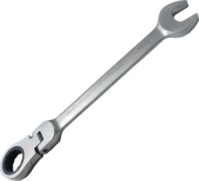 Produktbild von 19mm Ringmaul + Gelenk CRV Ratschenschlüssel Gelenkratschengabelschlüssel Ratsche Maulschlüssel Knarrenschlüssel BOHRFUX