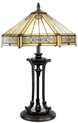 Zdjęcie produktu dla Casa Padrino Luxury Tiffany Table Lamp Multicoloured Ø 40 x H. 59 cm - Lampa biurkowa Tiffany - Lampa dekoracyjna do salonu - Lampa dekoracyjna na biurko - Luksusowe lampy Tiffany