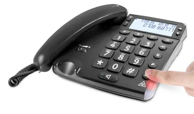 Zdjęcie produktu dla Doro Magna 4000, Telefon analogowy, Głośnik, 50 wejścia, Nazwa i identyfikacja dzwoniącego, Czarny