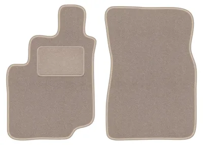 Imagen del producto de Alfombrillas delanteras de moqueta para SsangYong Musso 1993-2005 (SUV) – 2 piezas, beige, a medida – Wielganizator LUX