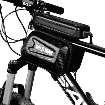 Produktbild von Wildman Fahrradtasche Rahmen Tasche Handy 4-7 Zoll Wasserdicht 1L E-Bike