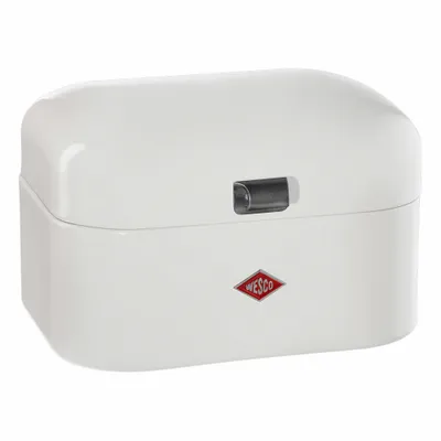 Immagine prodotto di Wesco Single Grandy, Frühstücksbox, Brotdose, Butterbrotsdose, Weiß, Stahlblech, 235101-01