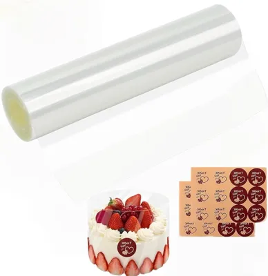 Produktbild von Transparente Tortenfolie und Tortenrandfolie, Set mit 2 Rollen
