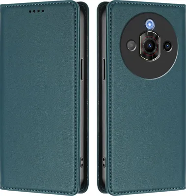 Obrázek produktu pro Kožené pouzdro pro ZTE Nubia Focus Pro 5G, magnetické flipové pouzdro zPolyuretankůže se stojánkem Zelená
