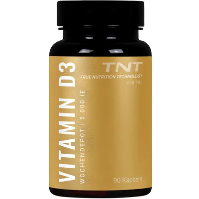 Produktbild von TNT Vitamin D3 90 Depotkapseln - 5000 i.E. 90 Kapseln ohne Geschmack