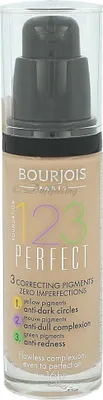 Produktbild von Bourjois 123 Perfect Foundation Flüssiges Make Up für Unregelmäßigkeiten der Haut 54 Beige 30 ml