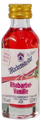 Produktbild von Mackenstedter Rhabarber-Vanille Likör (25 x 0,02L)