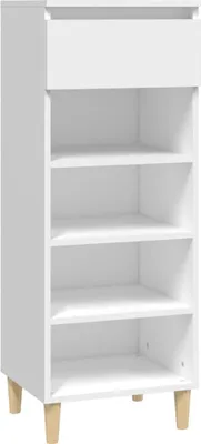 Produktbild von vidaXL Schuhschrank Weiß 40x36x105 cm Holzwerkstoff
