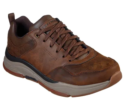 Produktbild von Skechers Herren Schnürschuhe Sportlich Gummisohle braun